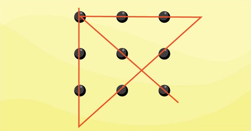 9 точек четырьмя линиями. Головоломка 9 точек 4 линии. Соединить четырьмя линиями. Соединить девять точек четырьмя прямыми линиями. Соединить 9 точек четырьмя прямыми линиями не отрывая руки.