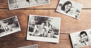 décorer avec des photos de famille