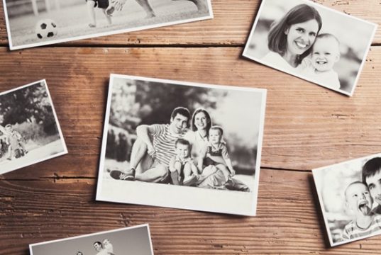 décorer avec des photos de famille