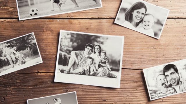 décorer avec des photos de famille