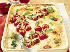 Lasagnes tomates mozzarella et pesto