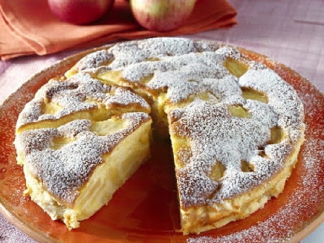 Gâteau flan aux pommes