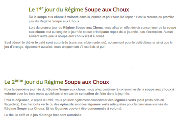 Régime Soupe Au Choux Programme Pdf