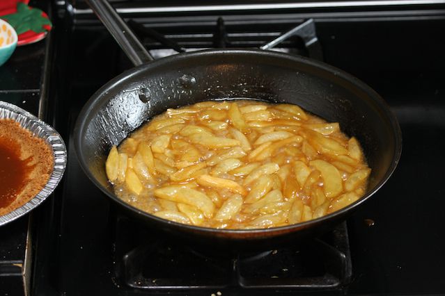 Tarte aux pommes fromage et caramel