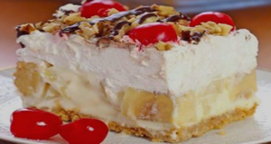 Gâteau banana split sans cuisson